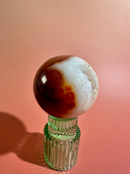 Carnelian Sphere – Option L | Collector Crystal, Joy, Vitality & Positive Energy