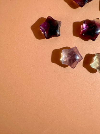 Mini Rainbow Fluorite Star | Celestial Crystal