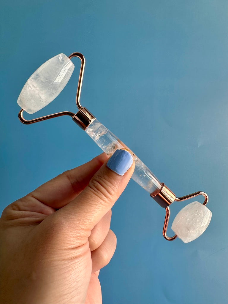 Clear Quartz Gua Sha Facial Roller