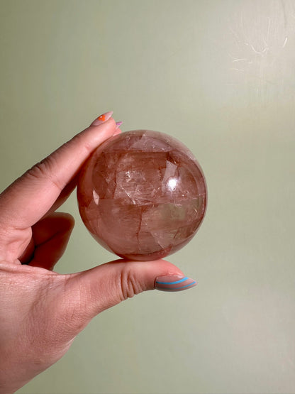 Fire Quartz Sphere Option I | One-of-a-Kind Hematoid Quartz Crystal Sphere