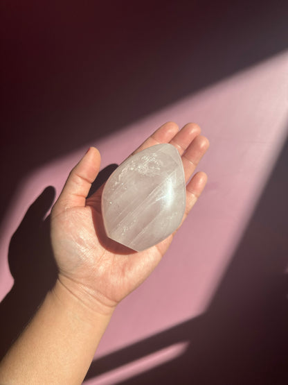 Medium Rose Quartz Standing Freeform - B