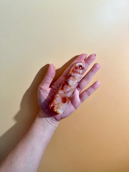 Carnelian Tower Option D | Motivation, Confidence & Positive Energy Crystal