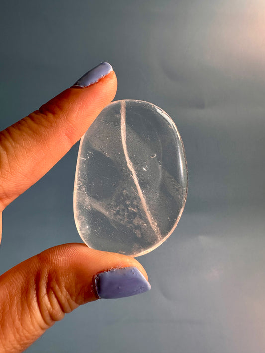 Clear Quartz Flat Palm