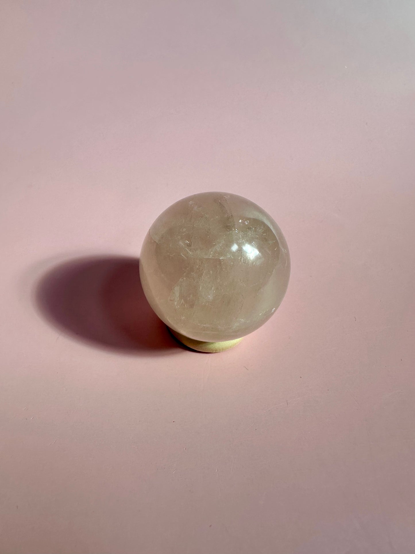Small Star Rose Quartz Sphere - A