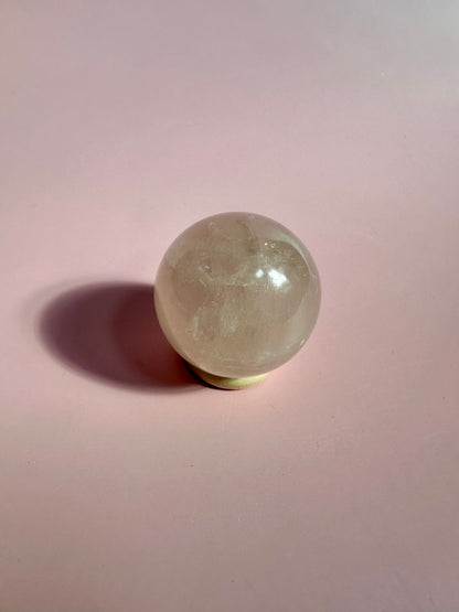 Small Star Rose Quartz Sphere - A