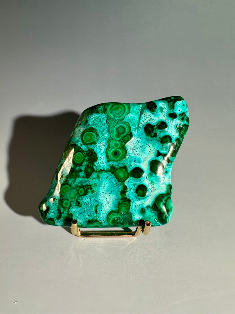 Malachite Chrysocolla Malacolla Polished Specimen Option E | One-of-a-Kind Congo Mineral
