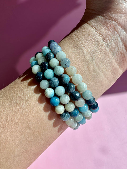 6mm Trolleite Beaded Bracelet