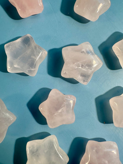 Mini Rose Quartz Star