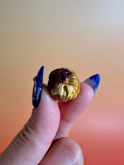 Mini Alashan Agate Owl | Cute Crystal Carving