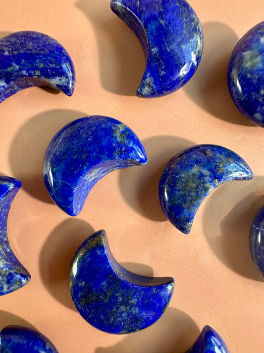Mini Lapis Lazuli Crescent Moon