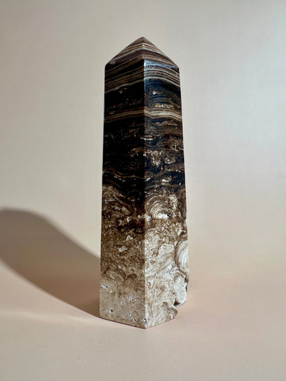 Chocolate Calcite Tower – Option A