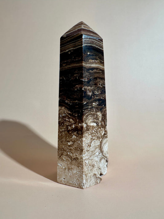 Chocolate Calcite Tower – Option A