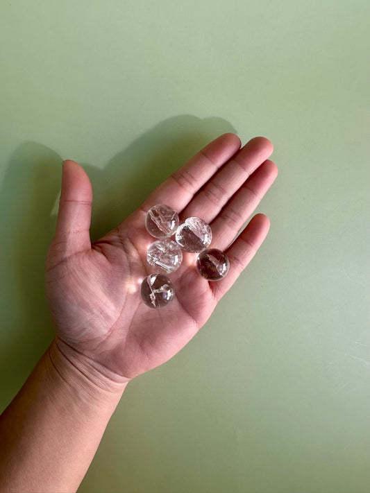 Mini Clear Quartz Sphere with Rainbows