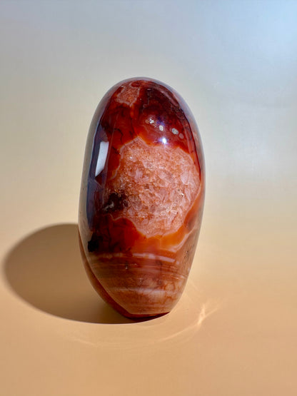Carnelian Standing Freeform – Option K | Collector Crystal, Confidence, Passion & Vitality