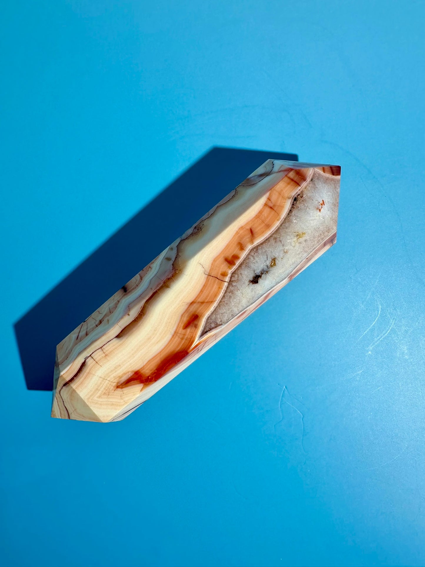 Carnelian Double Terminated Point – Option G | Confidence, Passion & Positive Energy