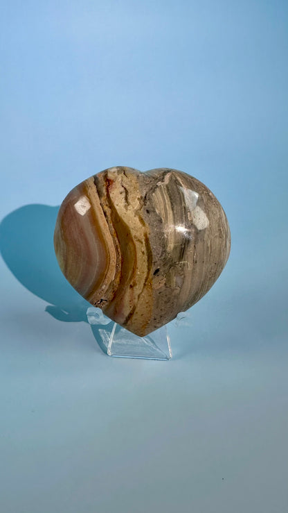 Polychrome Jasper Heart – Option B