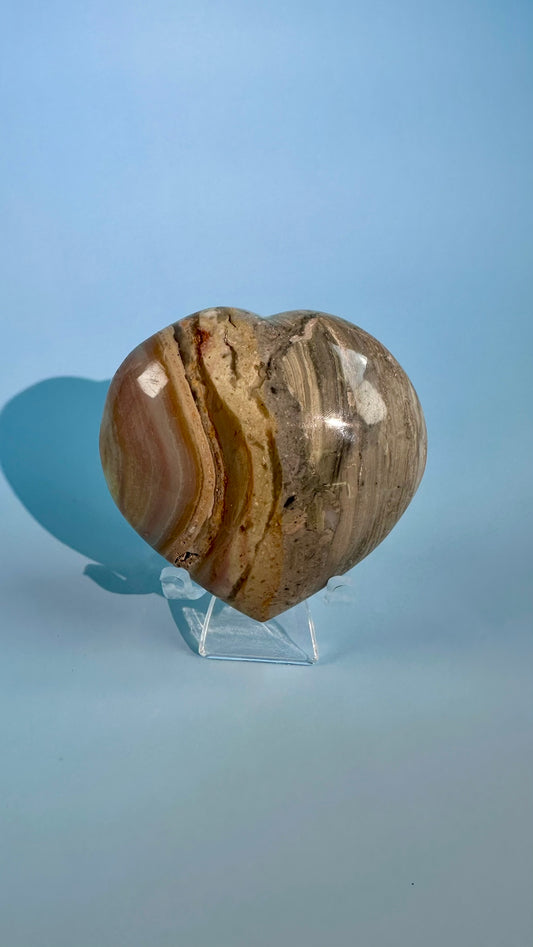 Polychrome Jasper Heart – Option B