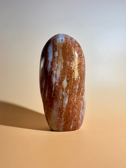 Orange & Peach Ocean Jasper Standing Freeform | One of a Kind Joy, Renewal & Collector Crystal