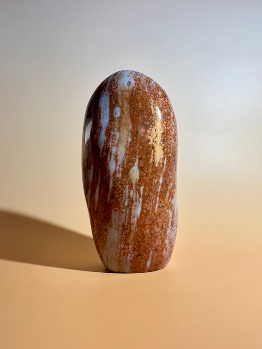Orange & Peach Ocean Jasper Standing Freeform - Option D | One of a Kind Joy, Renewal & Collector Crystal