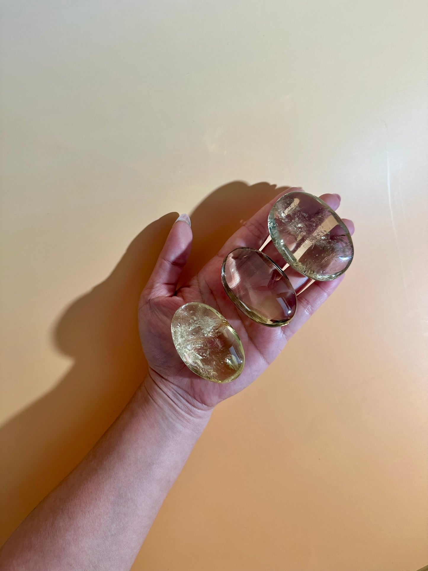 Citrine Palm Stone