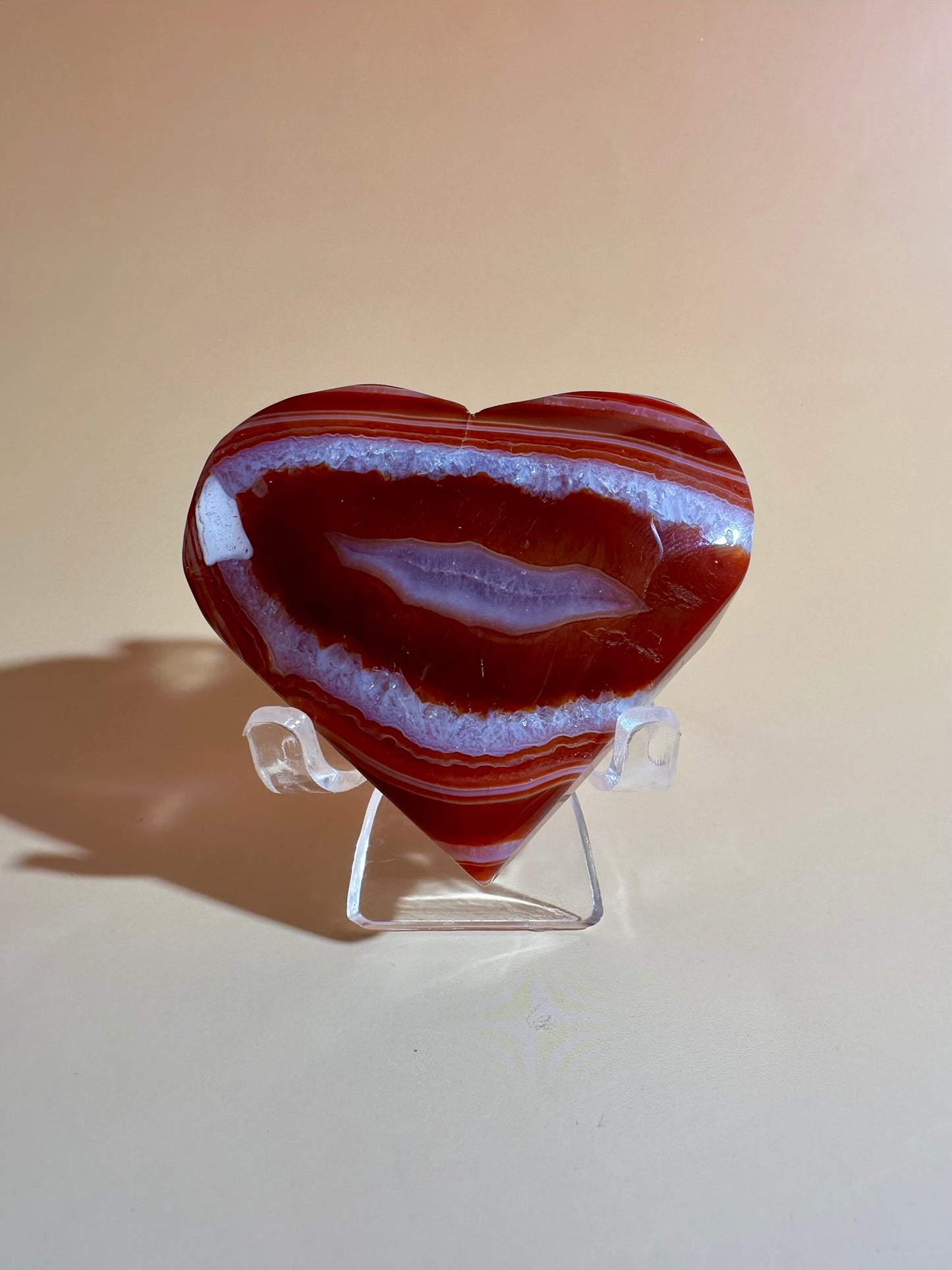 Carnelian Heart – Option A | Courage, Confidence & Heartfelt Strength Crystal