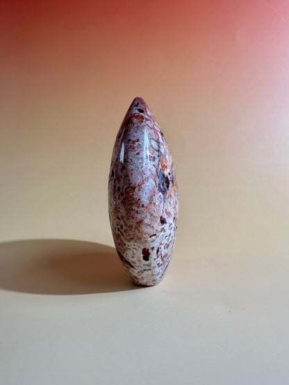 Indonesian Pink Crazy Lace Agate Flame – Option C | Collector Crystal, Optimism & Transformation