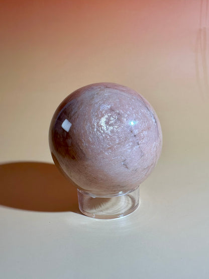 Peach Moonstone Sphere Option A | One-of-a-Kind Polished Crystal Sphere