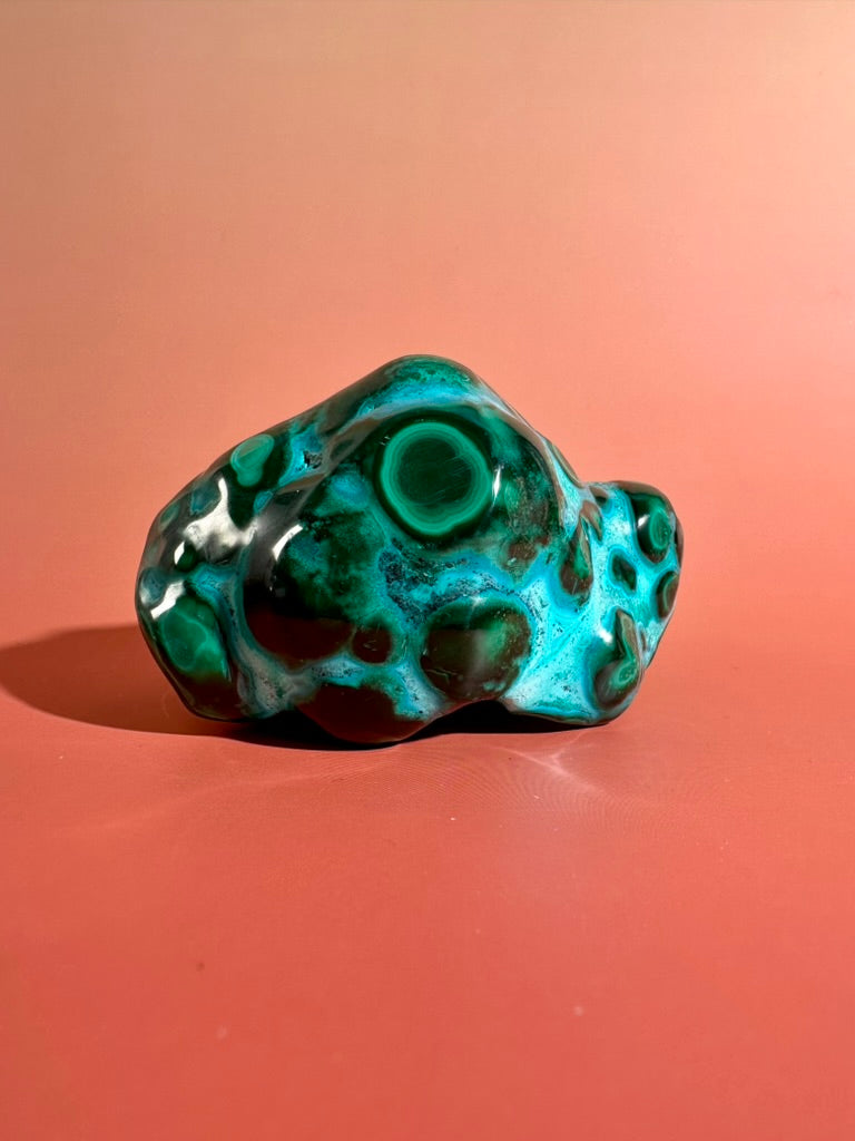 Malachite Chrysocolla Malacolla Polished Specimen Option I | Rare Congo Mineral