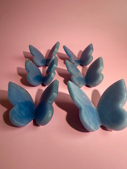 3D Angelite Butterfly Carving