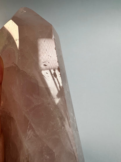 Perfectly Imperfect Rose Quartz Tower Misfit - B