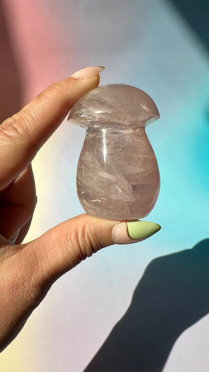 Rose Quartz Mushroom – Option A