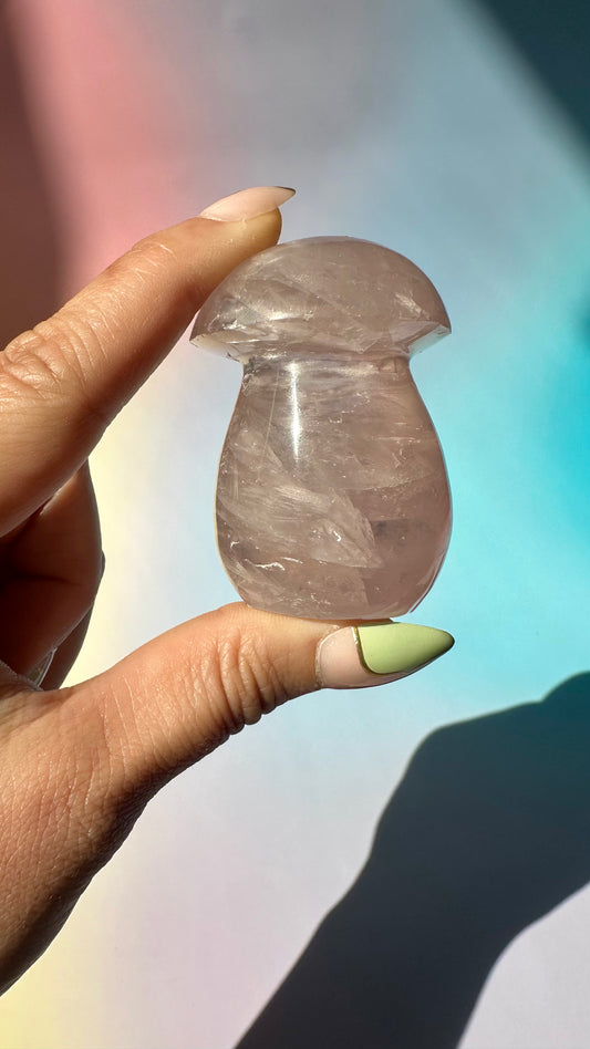 Rose Quartz Mushroom – Option A