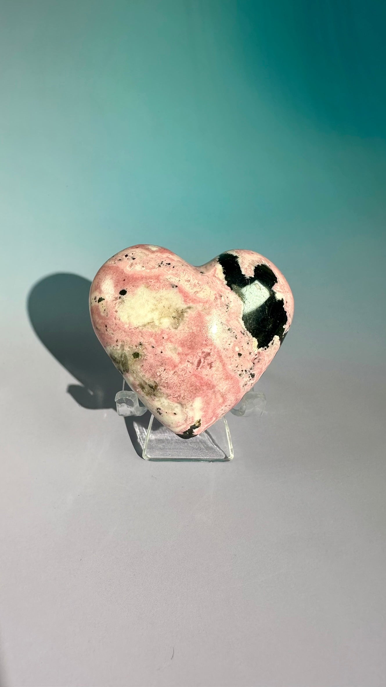 Peruvian Rhodonite Heart – Option C