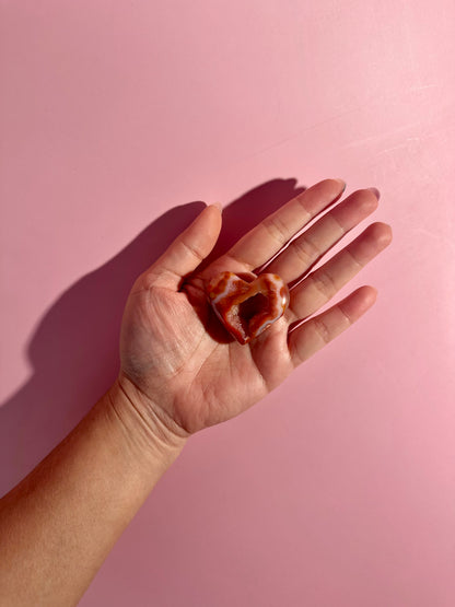 Small Carnelian Heart Option A | Courage, Confidence & Love Crystal