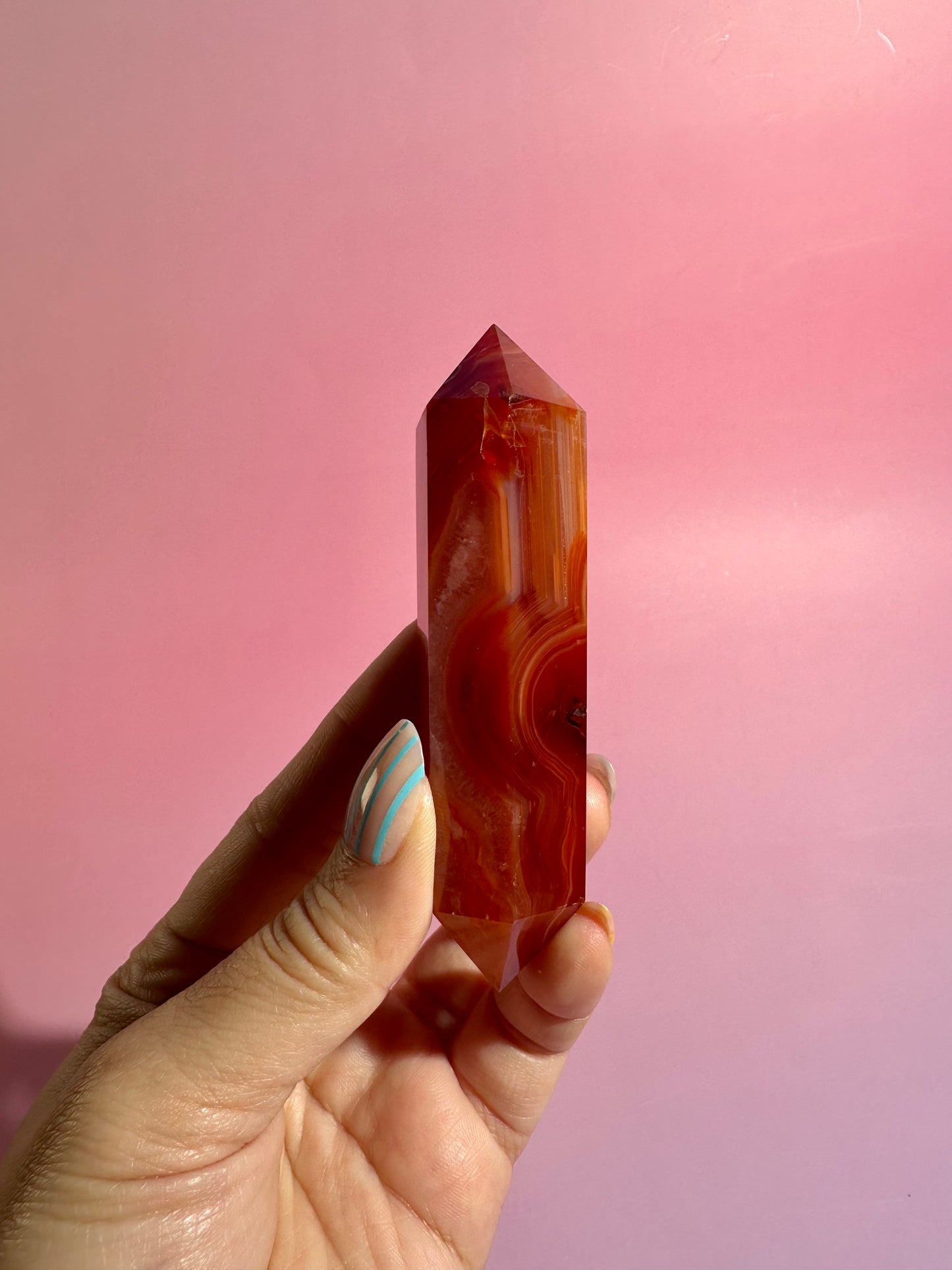 Carnelian Double Terminated Point – Option C | Passion, Strength & Abundance Energy