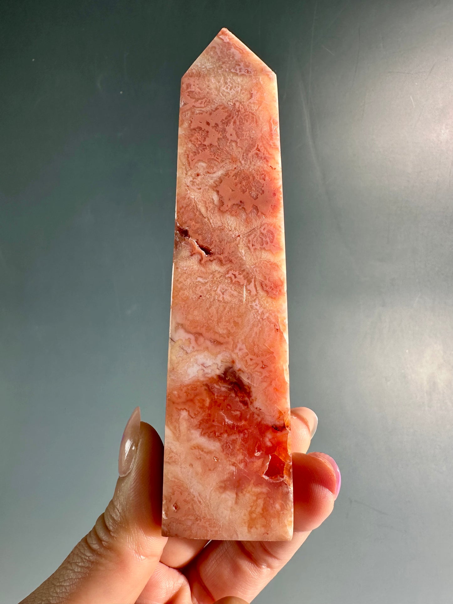Intuitively Chosen Indonesian Pink Carnelian Tower | Love, Courage & Vitality Crystal