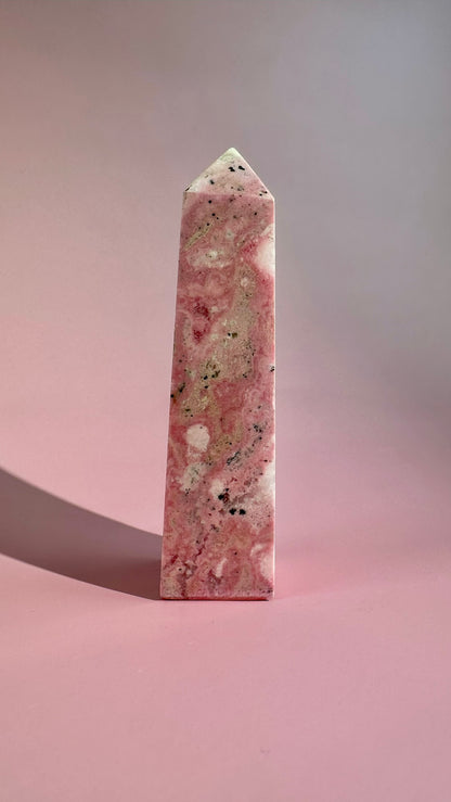 Peruvian Rhodonite Tower – Option A