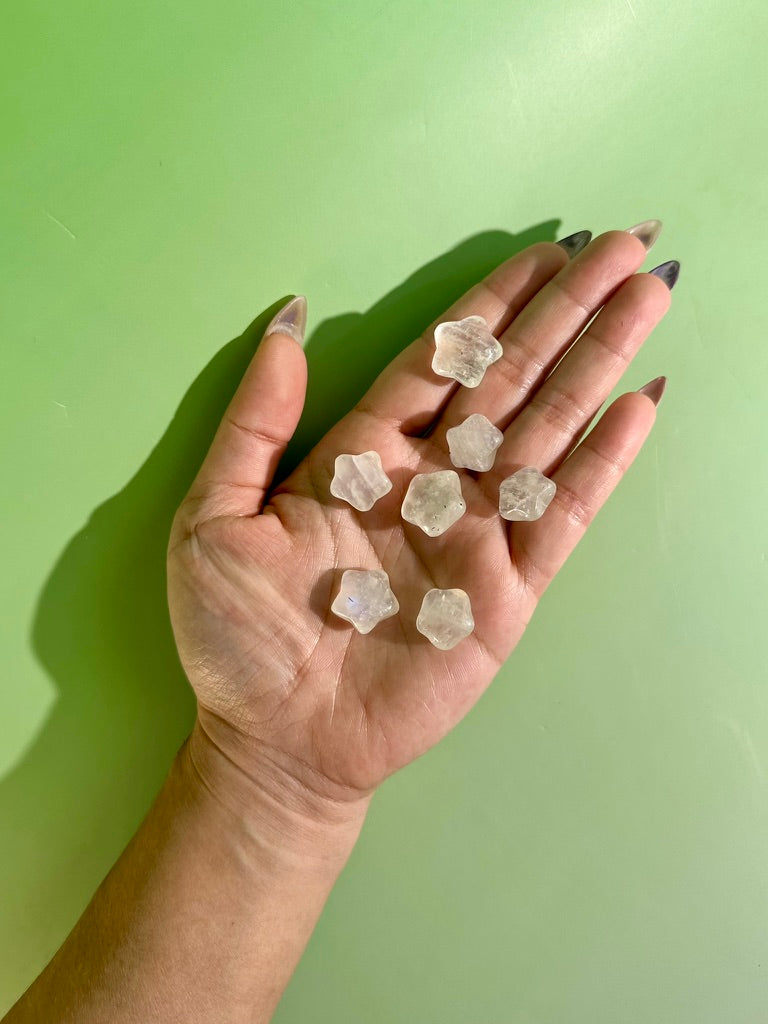 Mini Moonstone Star | Crystal Carving