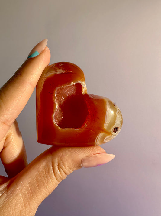 Small Carnelian Heart Option J | Passion, Creativity & Confidence Crystal