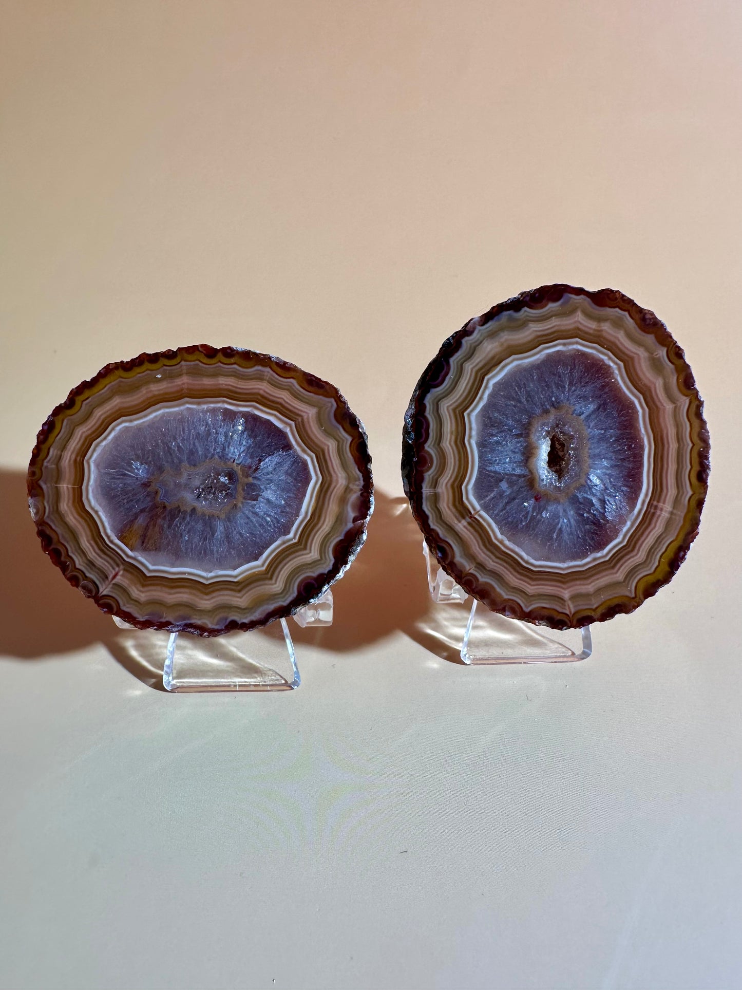 Zhanguo Agate Pair Option G | One-of-a-Kind Matching Agate Display Pair