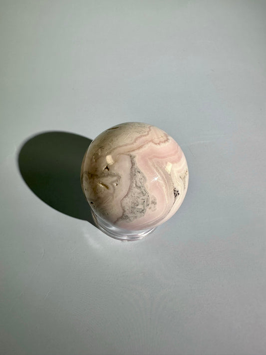 Peruvian Pink Mangano Calcite Sphere UV Reactive – Option C