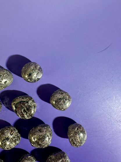 Druzy Pyrite Tumble