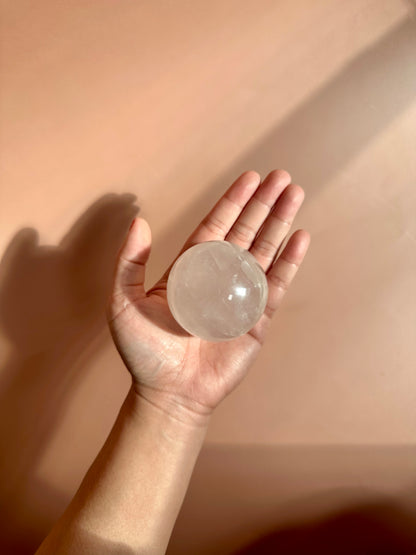 Star Rose Quartz Sphere - D