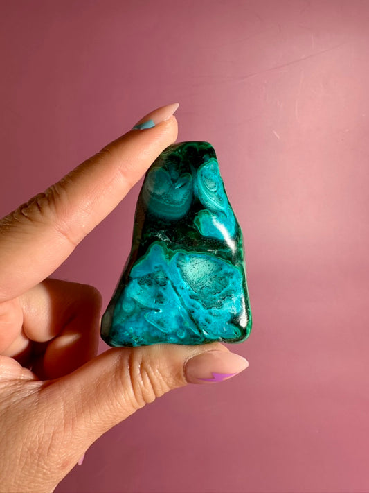 Malachite Chrysocolla Malacolla Polished Specimen Option B | DRC Mineral