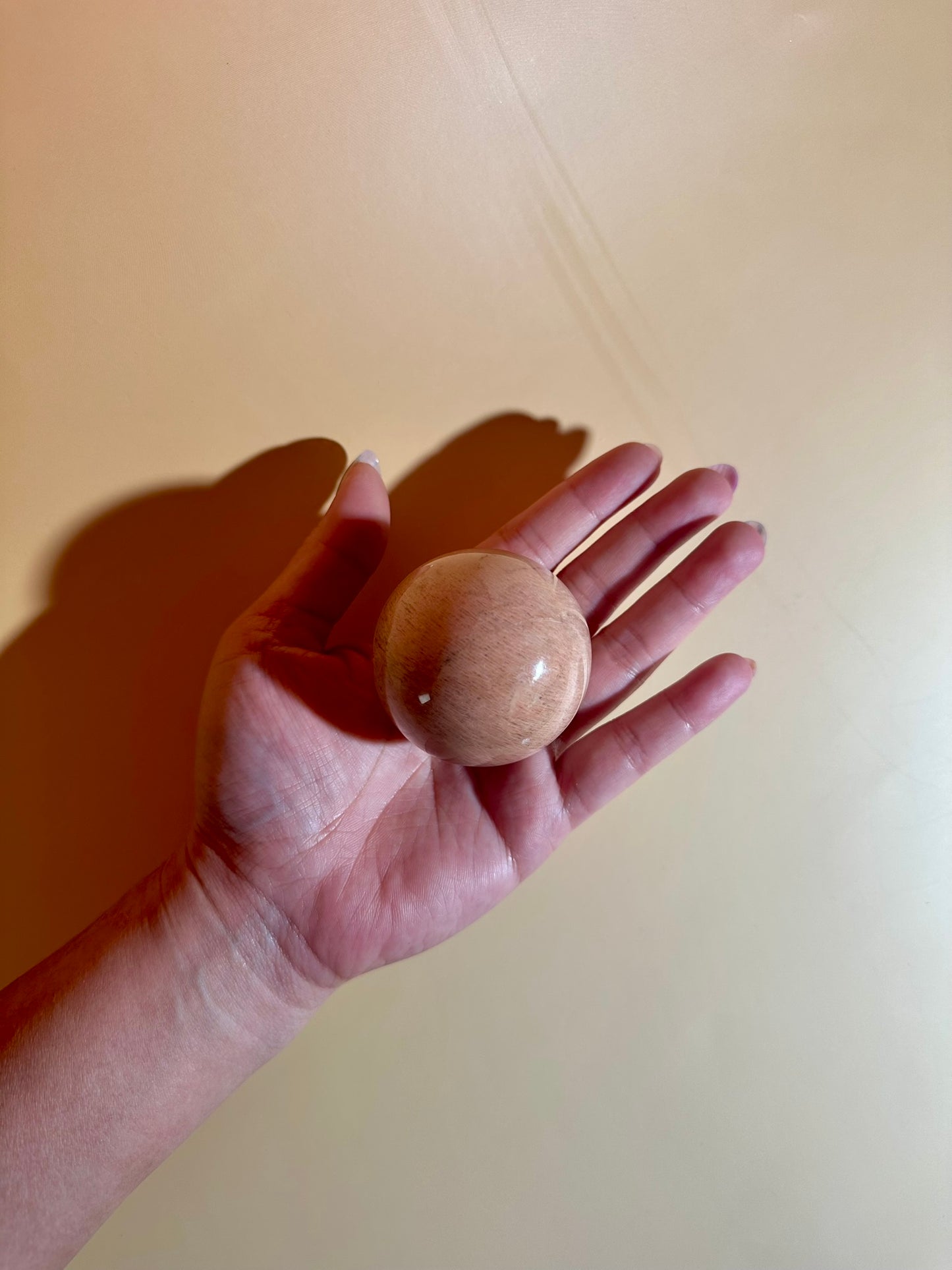 Peach Moonstone Sphere Option A | One-of-a-Kind Polished Crystal Sphere