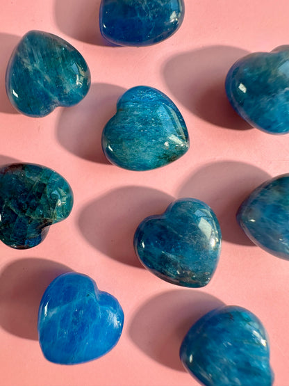 Teeny Blue Apatite Heart