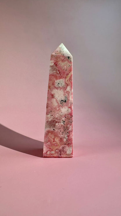 Peruvian Rhodonite Tower – Option A