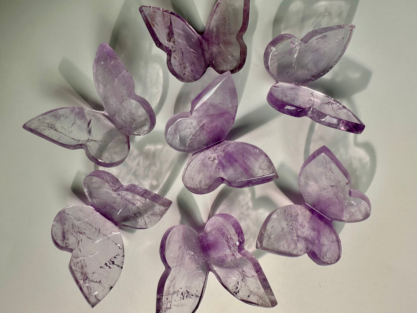 3D Amethyst Butterfly Carving