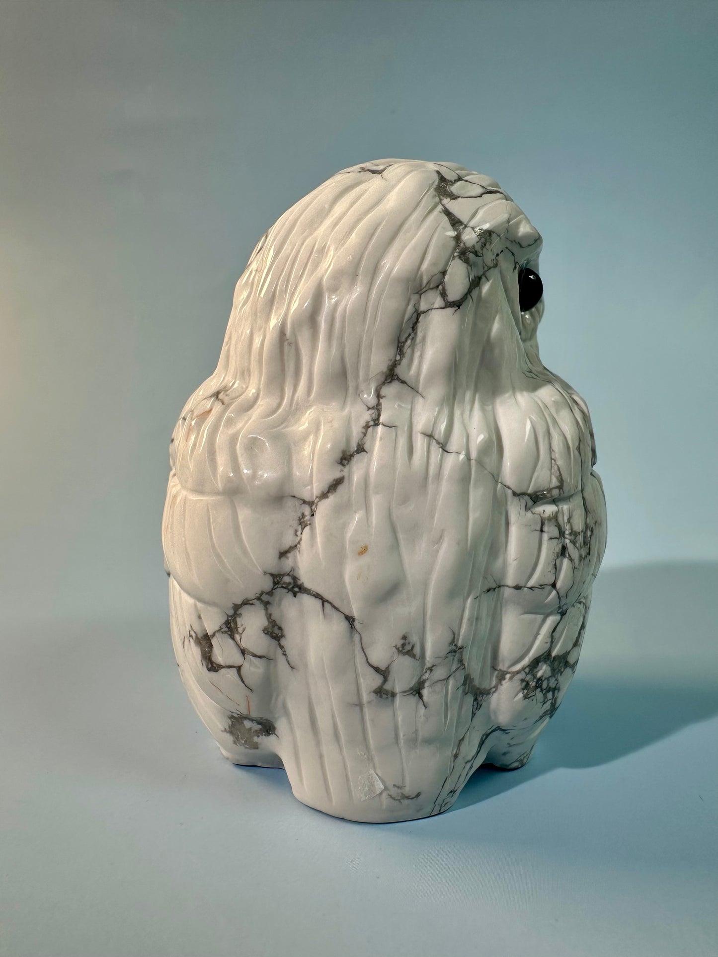 Howlite Owl Carving