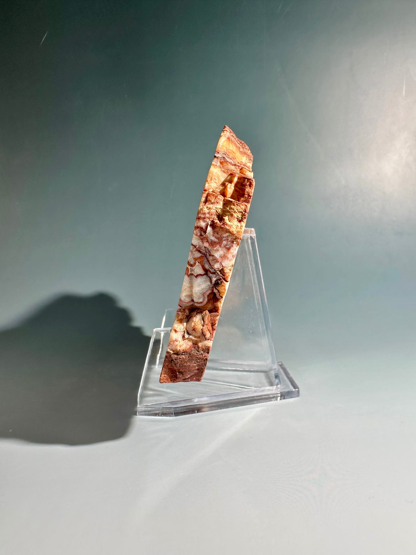 Pink Crazy Lace Agate Slab Option A | One-of-a-Kind Indonesia Display Crystal